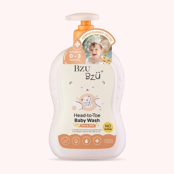 BZU BZU 嬰兒洗髮沐浴露(燕麥與牛奶) 600ml