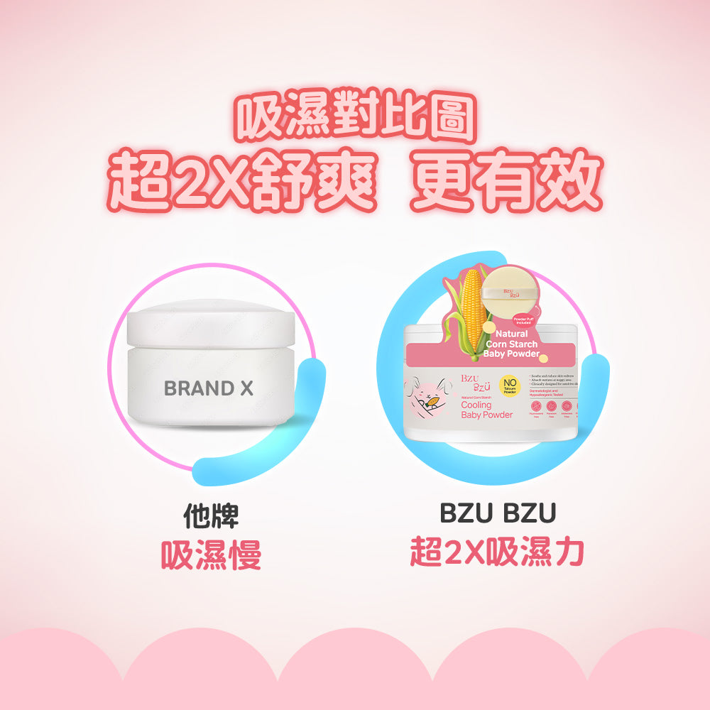 BZU BZU 嬰兒天然玉米爽身粉 140g