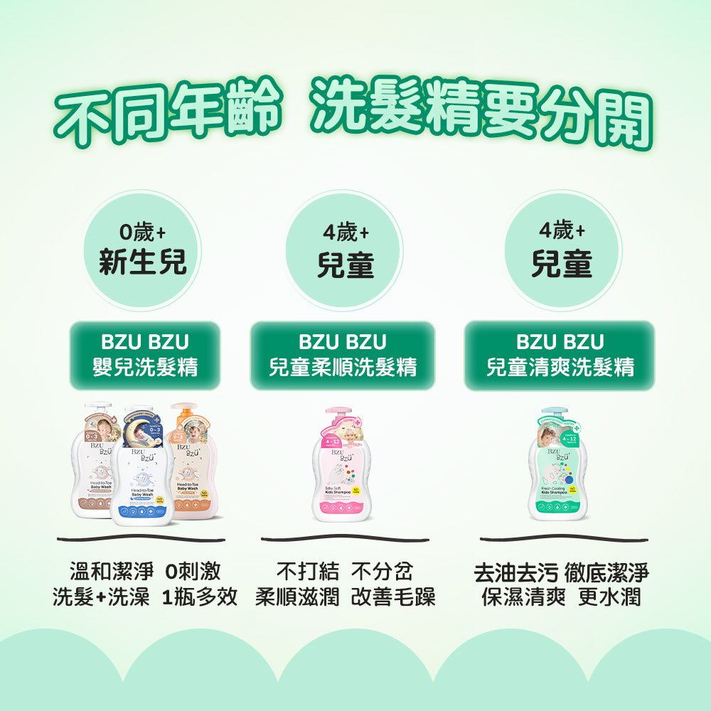 BZU BZU 清爽舒緩兒童洗髮精 600ml