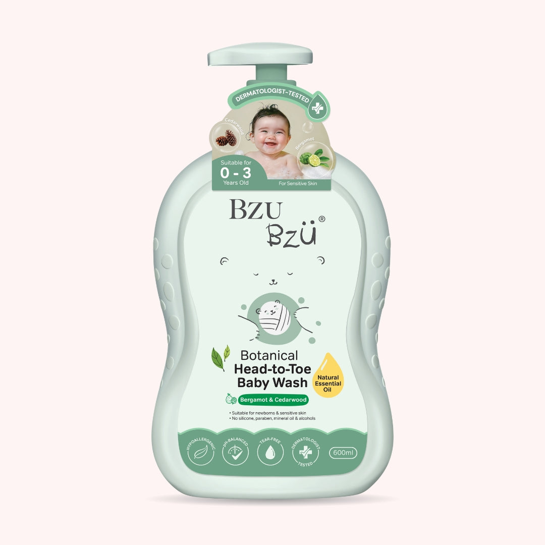 BZU BZU 嬰兒植萃洗髮沐浴露(佛手柑與雪松)600ml